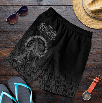 Viking Men's Shorts - Fenrir Norse 3D Tattoo RLT12