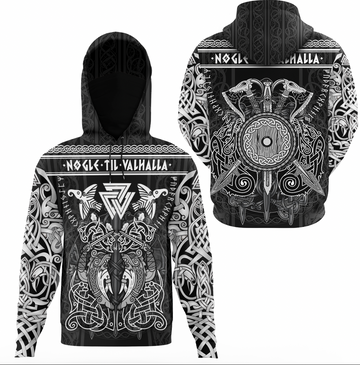 Viking Clothing Viking Valknut Valhalla Celtic Hoodie Gaiter RLT12