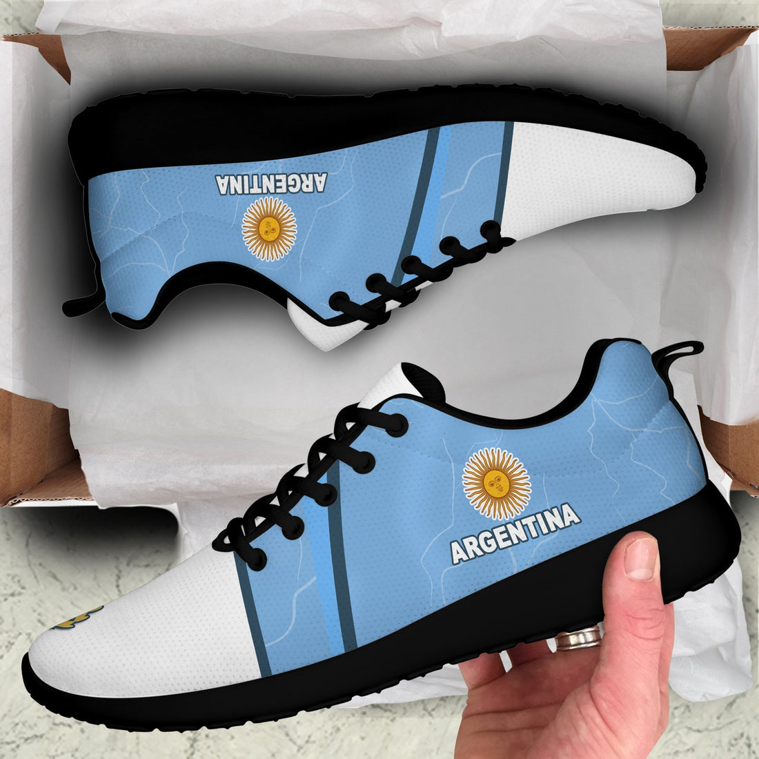 Argentina Football 2022 Sporty Sneakers Champions Blue Sky May Sun Ver.02 LT13