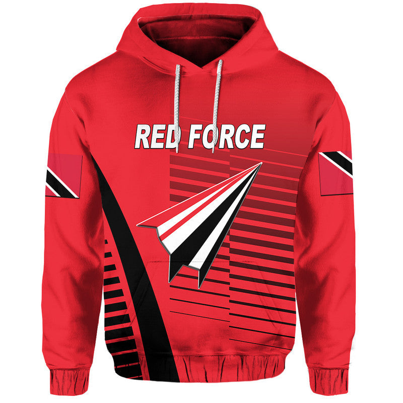 Custom Trinidad And Tobago Cricket Red Force Hoodie Simple Style LT8