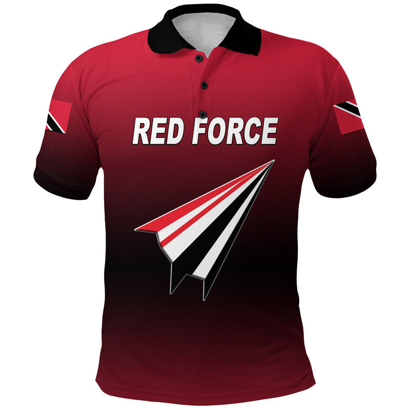 Custom Trinidad And Tobago Cricket Red Force Polo Shirt Original Style LT8