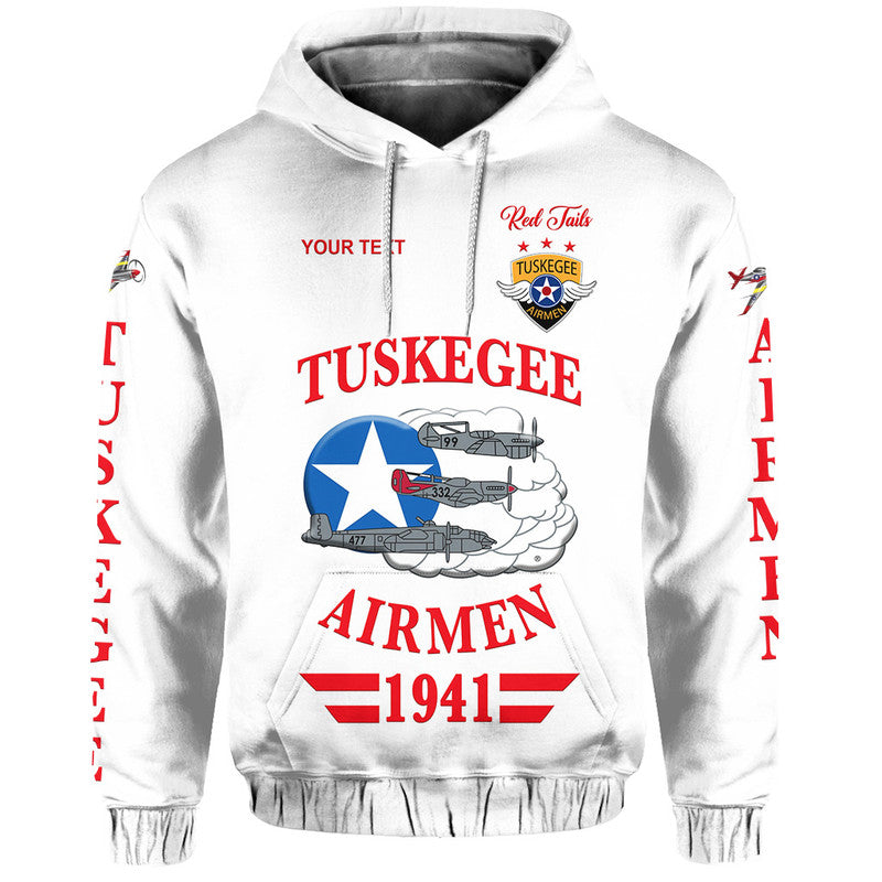 Custom Tuskegee Airmen Hoodie The White Tails Original Style White LT8