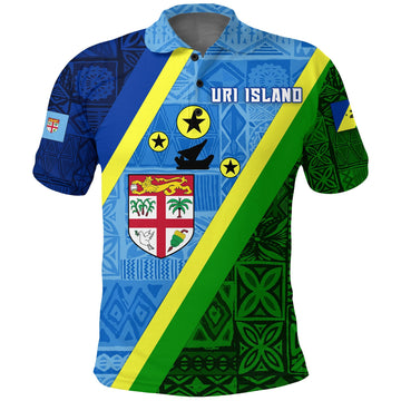 Merry Christmas and Happy New Year 2023 Malampa Vanuatu Fiji Day Polo Shirt Combine Flag Design LT4