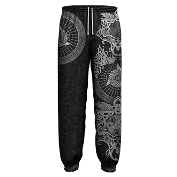 Viking Clothing Viking Raven Tattoo Black Jogger RLT12