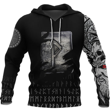 Viking Hoodie Wunjo Norse Runes RLT12