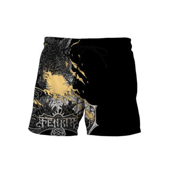 Viking Clothing Fenrir: Norse Wolf Shorts RLT12