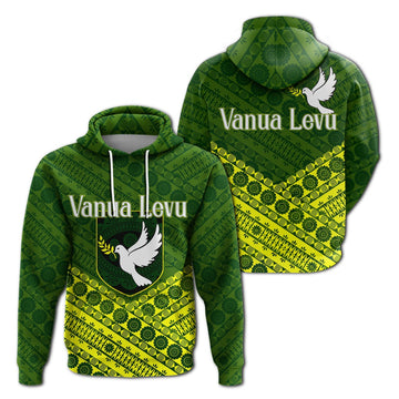 Vanualevu Fiji Hoodie Tapa Pattern LT12