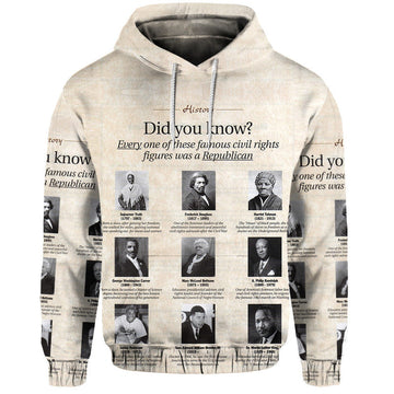 Civil Rights Leaders Hoodie Did You Know History Vibes LT8