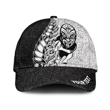 Custom Personalised New Zealand Maori All Black Rugby Cap LT2