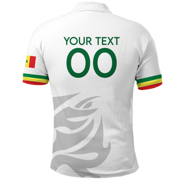 Custom Senegal Polo Shirt Football 2022 LT2