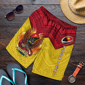 Custom Personalised Papua New Guinea Rugby Kumul Pride Men Short LT2
