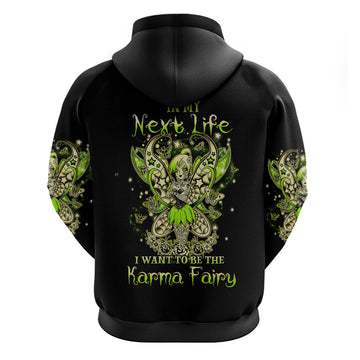 Tinker Fairy Skull Hoodie My Next Life I Want To Be Karma Fairy DT01