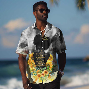 Vintage Flowers - I Am Black Queen Hawaiian Shirt DT02