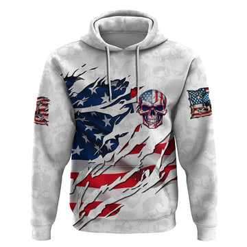 American Flag Skull Hoodie DT02