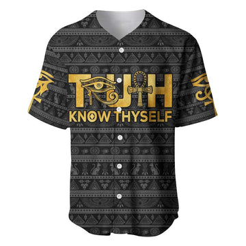 Personalized Truth Know Thyself Baseball Jersey Eye of Horus and Ankh DT02
