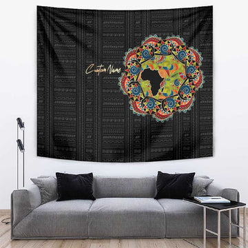 Personalized Sleeve African Pattern Tapestry Multi-Colored DT02