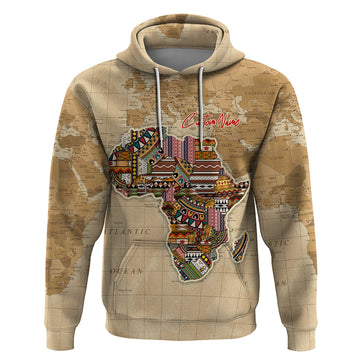 Personalized Africa On World Map Hoodie DT02