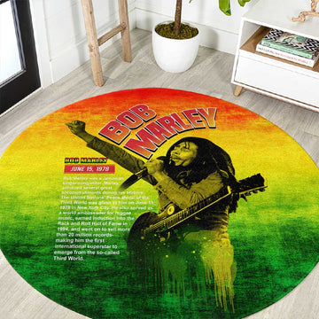 The Real Legend Bob Round Carpet African Jamaica Reggae DT02
