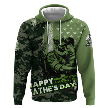 Veteran Father's Day My Hero Hoodie Veteran Dad DT02