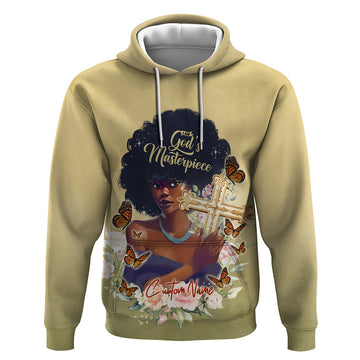 Personalized I Am God's Masterpiece Hoodie African Women DT02