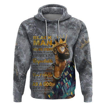 Black Man Africa Hoodie Naturally King DT02