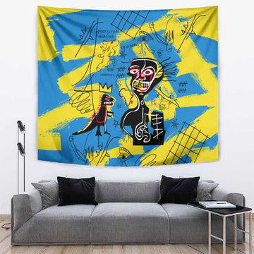 African Art Viva Underground Psychedelic Vintage Style Tapestry DT02