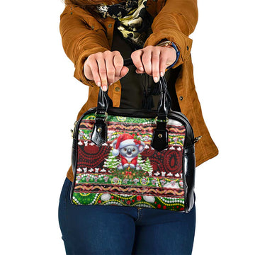 Koala Christmas Shoulder Handbag Australia Aboriginal Cute Santa Koalas DT02