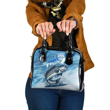 Striper Fishing Shoulder Handbag Striped Bass Angler DT02