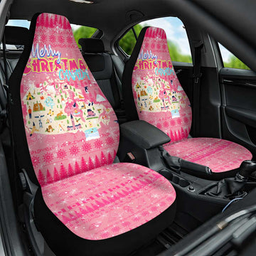 Merry Christmas Canada Car Seat Cover Xmas Travel Map DT02