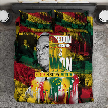 Freedom Is Never Given It Is Won Bedding Set Asa Philip Randolph DT02