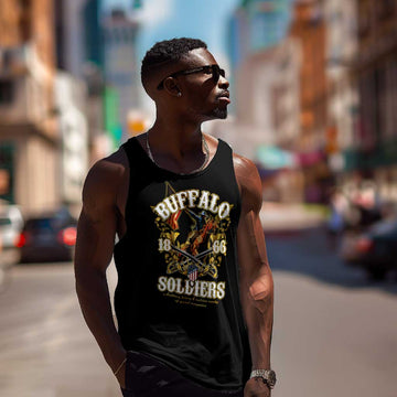 Buffalo Soldiers Men Tank Top American American Legend 1866-1944 DT02