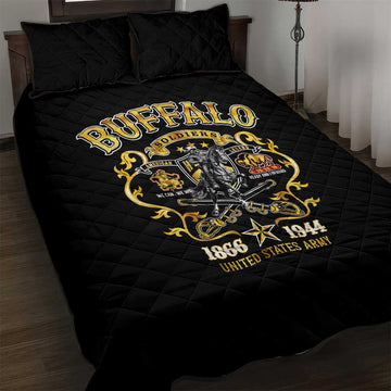 Buffalo Soldiers Quilt Bed Set American American Legend 1866-1944 DT02
