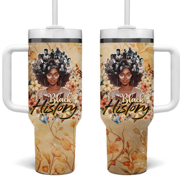 African Women Black History Tumbler With Handle Civil Rights Leaders My Roots DT02
