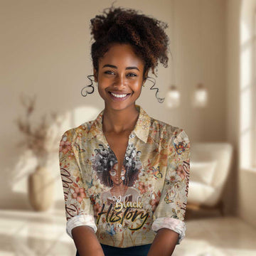 African Women Black History Women Casual Shirt Civil Rights Leaders My Roots DT02