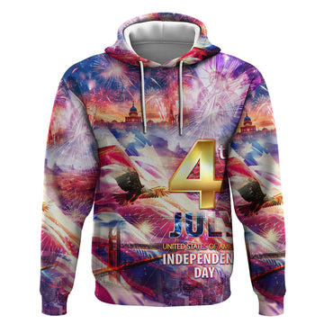 Custom 4th Of July Independence Day American Hoodie DT02