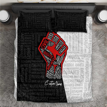Personalized Civil Rights Movement Justice Fist Bedding Set DT02