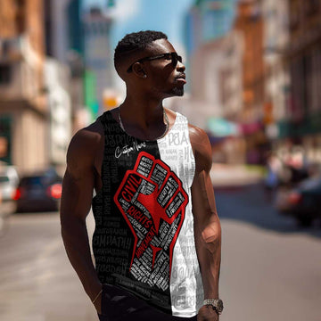 Personalized Civil Rights Movement Justice Fist Men Tank Top DT02