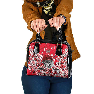Canada Hockey Helmet Shoulder Handbag Maple Leaf Pattern DT02