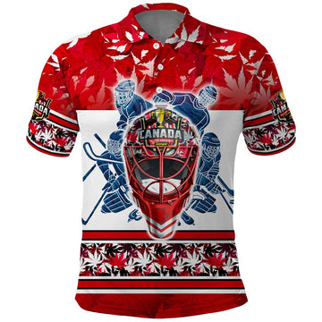 Personalized Canada Elite Hockey Polo Shirt Champions Spirit DT02