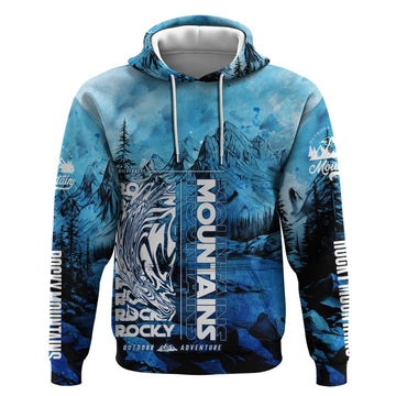Rocky Mountains Hoodie Outdoor Adventure DT02
