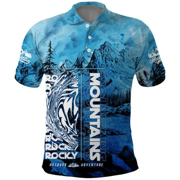 Rocky Mountains Polo Shirt Outdoor Adventure DT02