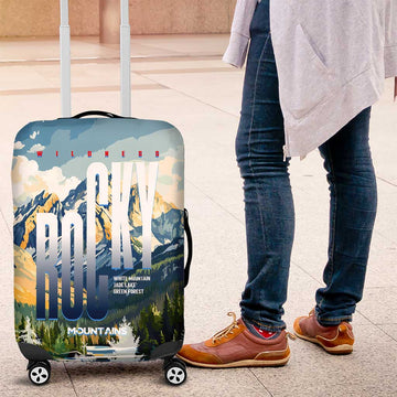 Wilderness of Rocky Mountains Luggage Cover DT02