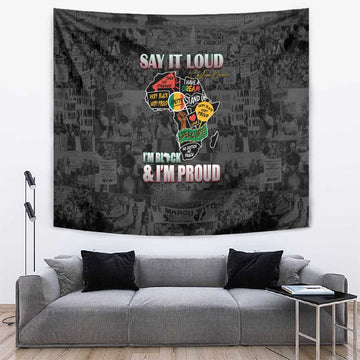 I'm Black and I'm Proud - Personalized African Tapestry DT02