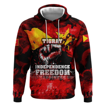 I Stand with Tigray Hoodie Tigray Independence - Fist of Freedom DT02