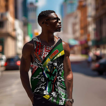 South Africa Fist of Freedom Men Tank Top Never Give Up DT02