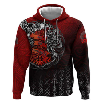 Victory Or Valhalla Hoodie Viking DT02