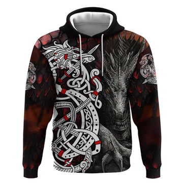 Viking Dragons Hoodie Norse Mythology DT02