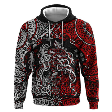 Viking Warrior And Viking Dragons Hoodie DT02