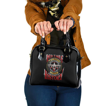 Red Tails Tuskegee Airmen Shoulder Handbag Soaring to Shape History - Fighter Plane Patriotic Tribute DT02