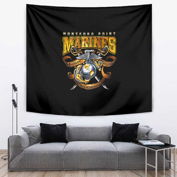 Montford Point Marines Tapestry Afro Black History Tribute DT02